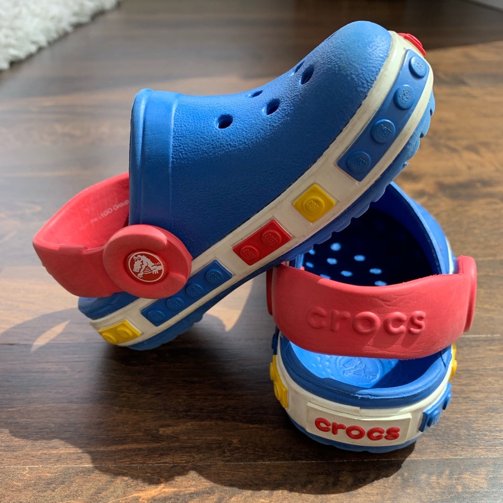 Croc Toddler Blue LEGO Shoes